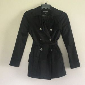 Black Express trench coat